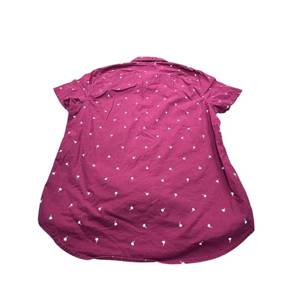 Hollister Mens Epic Flex Stretch Shirt L Palm Tree Print - Picture 9 of 13